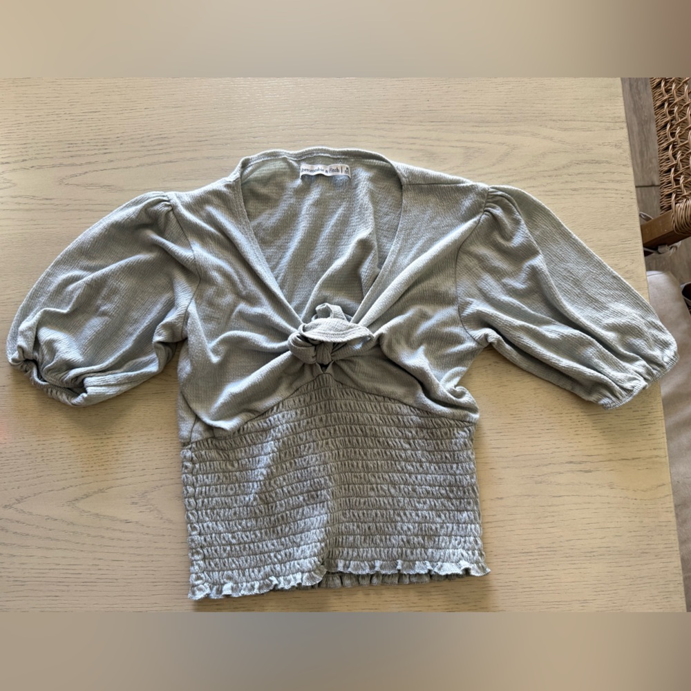 Abercrombie & Fitch Light Green  Knit Top